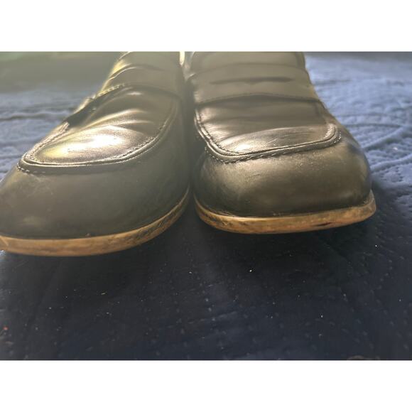 GUC Stacy Adams Men's Black Leather Loafers Slip On Size 11M - Picture 3 of 6